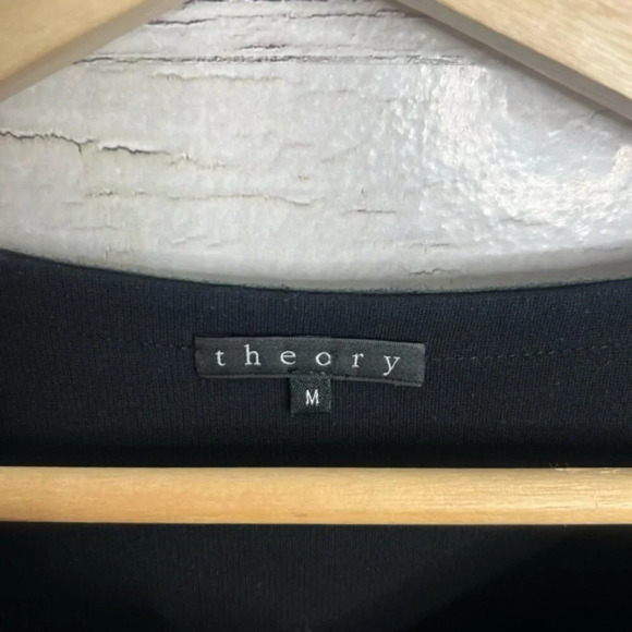 Theory black long sleeve mini dress with pockets size  medium - Picture 5 of 10